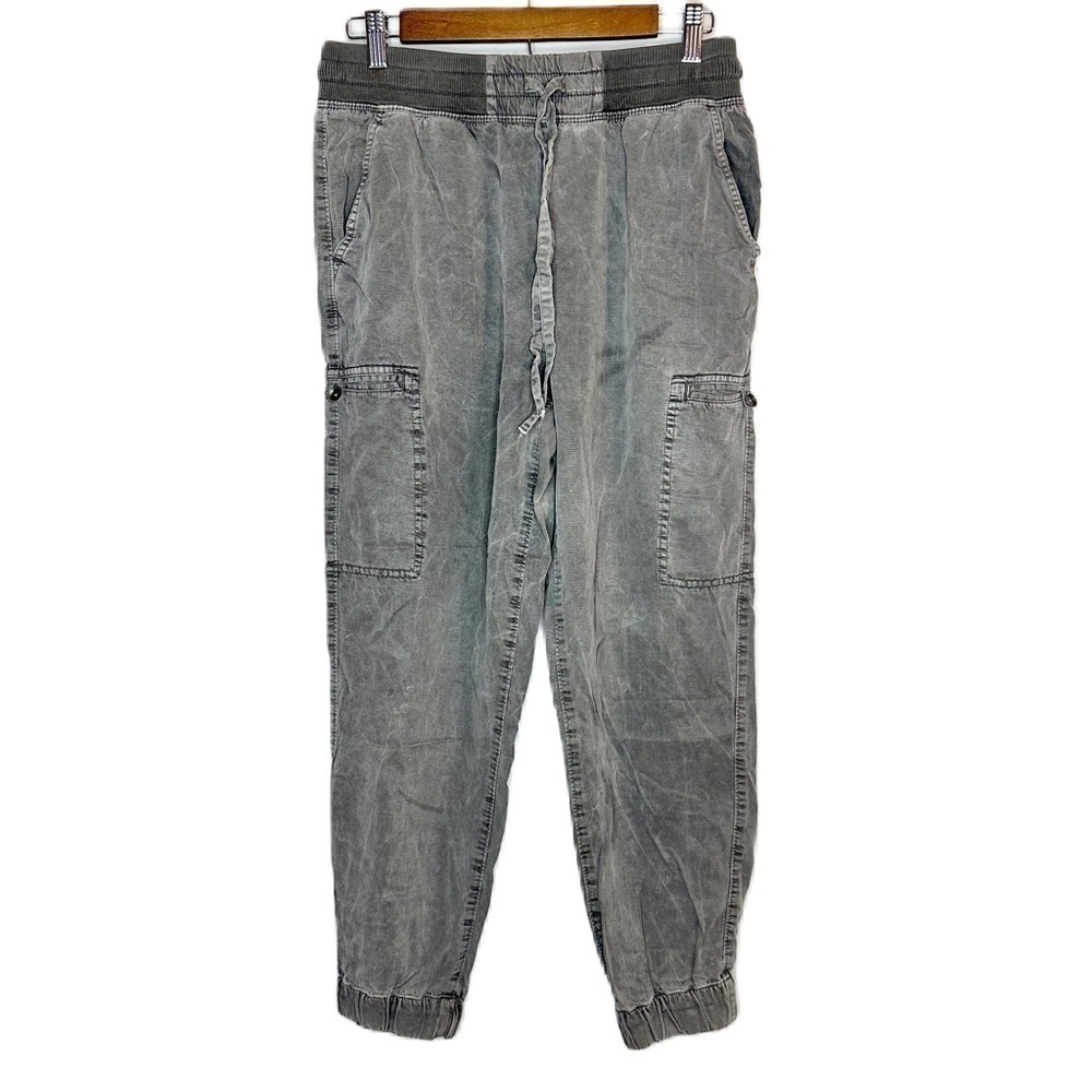 Aerie Essential High Waisted Cargo Grey Sunwashed Jogger Women’s Medium